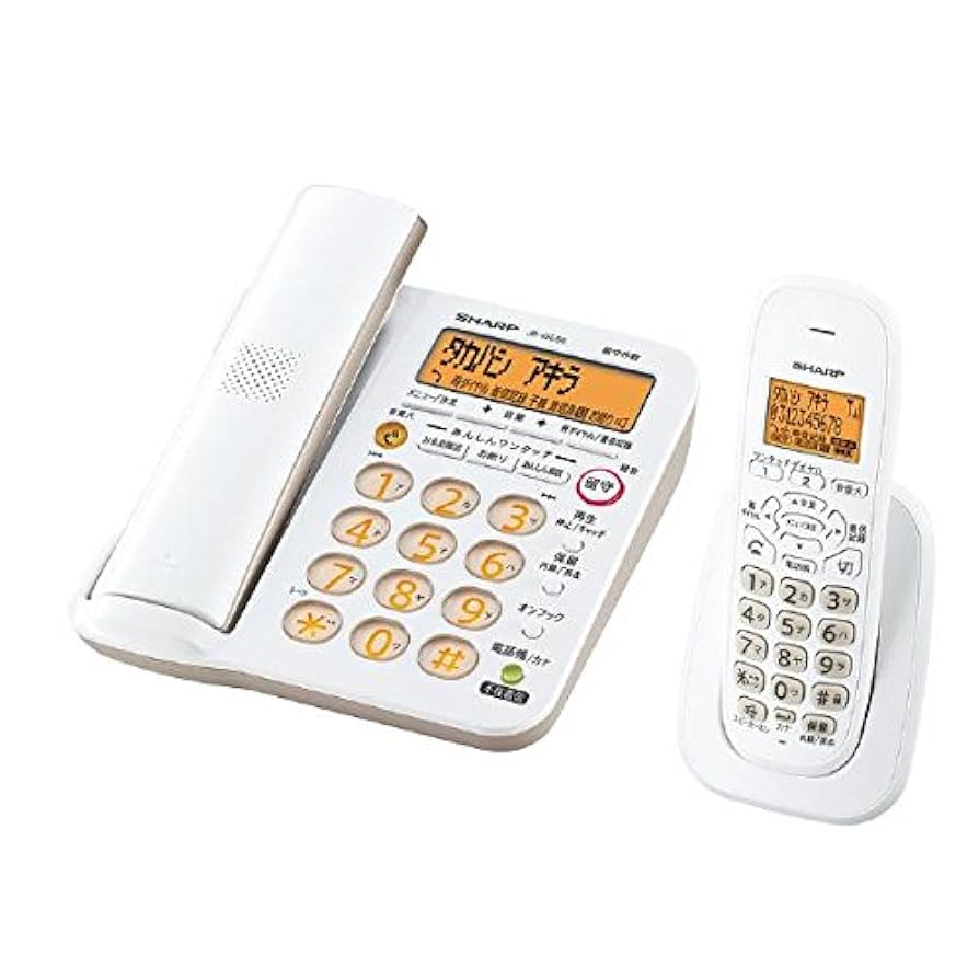 シャープ デジタルコードレス電話機 子機1台タイプ ホワイト系 JD-7C1CL-W wyw801m 4974019656229.jpg